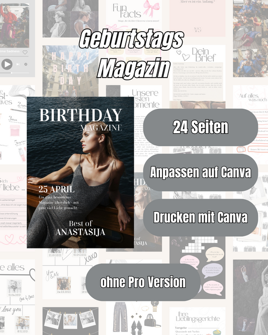 Geburtstags Magazin (24 Seiten)