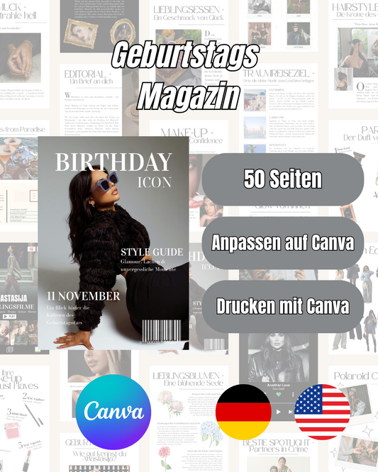 Geburtstags Magazin (50 Seiten)