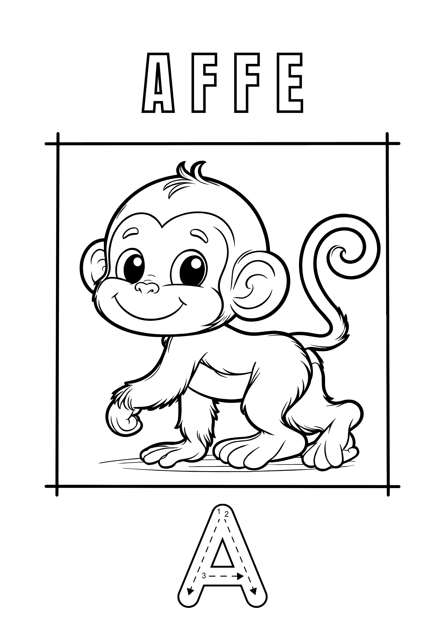 Malbuch Tiere A - Z