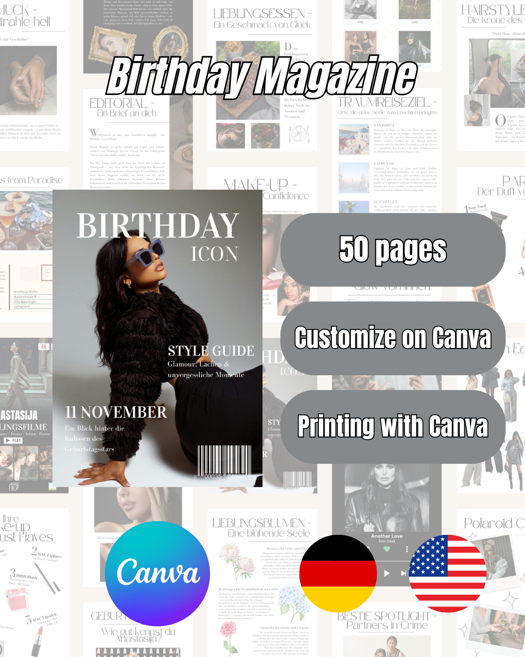 Geburtstags Magazin (50 Seiten)